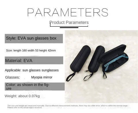 EVA hard shell portable zipper travel gift intelligent  toothbrush packaging box glasses box