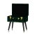 Import Fabric velvet lounge chair ottoman storage stool with brass accessories from China