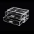 Import Factory Acrylic PS Cosmetic Organizer Makeup Organizer Jewelry Storage Display Box 2 Drawers Countertop Case Stackable Vanity from China