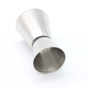 Factory Direct 20/40ml metal ss measuring price japanese mini stainless steel slim double bell barware custom bar jigger