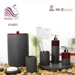 Factory Direct Price Customized Products hotel Cheap Bath Accessories Resin Bathroom Set