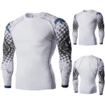 Factory Directly Selling Customize Fitness Sublimated Custom Rashguard Cropped Rash Guard Men