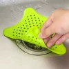 factory kitchen silicon sink strainer silicone rubber five-pointed star sink filter
