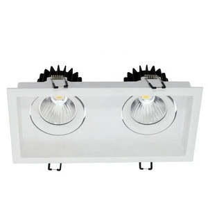 Factory price 12W 24W 36W recessed COB led grille down light  for project quality