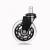 Import Factory price 2.5 inch furniture casters transparent PU wheels universal wheels boss chair casters furniture carts casters from China