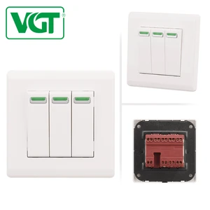 Factory Price Best Selling Luxury 3gang 1way Electrical Wall Switch