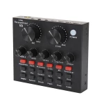 Factory Price USB External V8 Recording Live Sound Card With Audio Interface