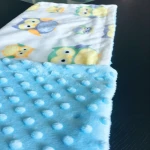 Factory Supply 100% Polyester New Style Mink Dot Soft Flannel Fleece Baby Blanket