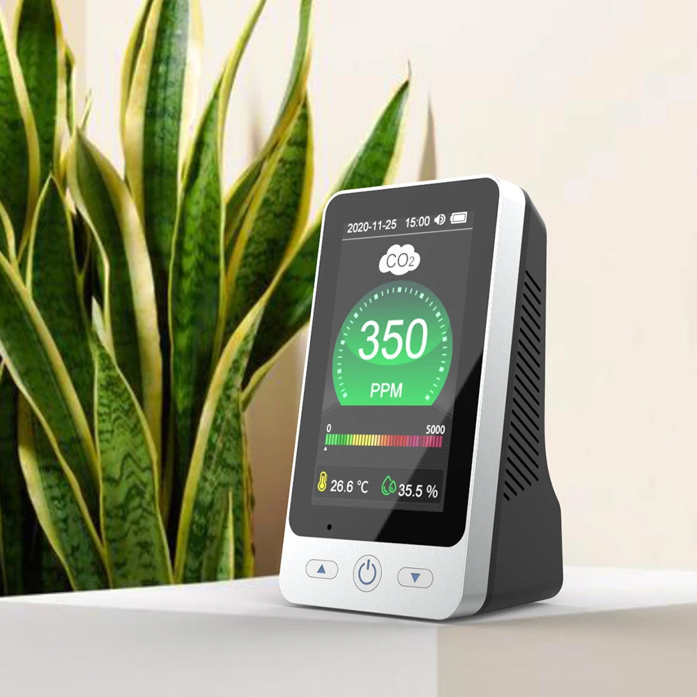 factory supply co2 tester air quality monitor price CO2 analyzer carbon dioxide meter home use thermometer sensor co2