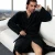 Import factory wholesale black mens cotton bathrobes from China