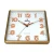Import Factory wholesale fashion business gift promotion square plastic luminous digital quartz wall clock from China