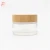 Import factory wholesale real bamboo wooden screw lids for glass cream jars plastic cosmetic jars closure from China