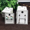Fashion black frame custom packaging card earrings display card for jewelry