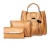 Import Fashion design pu leather three in one ladies bags handbag set from China