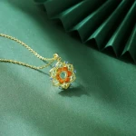 Fashion Design Silver Jewelry Necklace Diamond Clavicle Chain For Women
