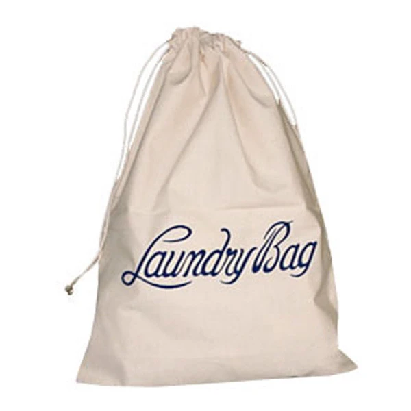 Fashion Eco-Friendly 100% Cotton Drawstring Laundry Bag