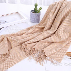 Fashion lady Blanket colorful grid scarf cashmere big scarf shawl