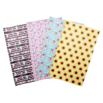Fashion Wholesale Cartoon Flowers Pattern Garment Accessories Handbag Multicolor Embossed Synthetic Leather Material