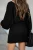Import Fashionable Winter long sleeve Deep V Neck Ribbed Mini Bodycon Kniting sweater dress women from China