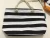 Import Fashional Canvas Black Stripe Beach Bags Rope Handbag from China