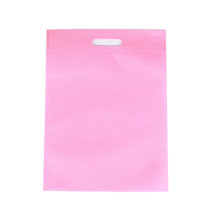 Fast delivery foldable d-cut nonwoven die cut non woven shopping tote bag