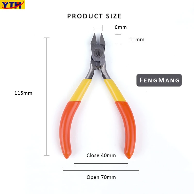 Fengmang Mini Utra Thin-single-blade Nozzle Cutter Plier Thin Blade Model Toy Side Plier Snips Stripper Nippers