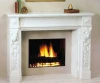 Fireplace with modern Design, Decorative Flame Electric Fireplace Mantel Surround