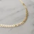 Import Fish bone chain new hot - selling short sequined Womens Necklace Fishbone Clavicle Chain Wild Sequins Short Necklace from China