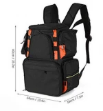 Fishing Tackle Backpack Multifunctional Fishing Tackle Utility Bag Large Waterproof Tackle Storage Bag