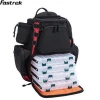 Fishing Tackle Backpack with 4 Trays Large Waterproof Tackle Bag Storage with 4 Tackle Box