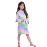 flannel animal costume for kids unicorn bathrobe for children animal robe