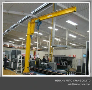 Floor Pillar 5t Jib Crane with Electric Hoist