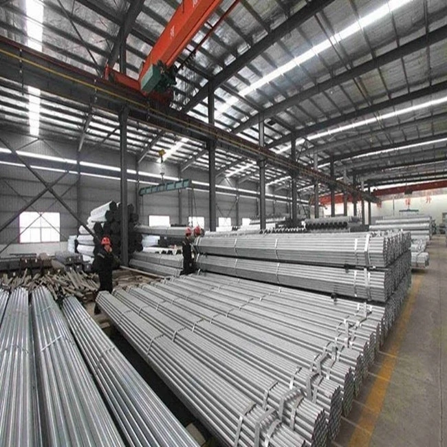 For scaffolding used hot dipped galvanized steel pipe in Round