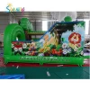 Forest Theme inflatable bouncer and slide combo,zoo inflatable jumping castle combo