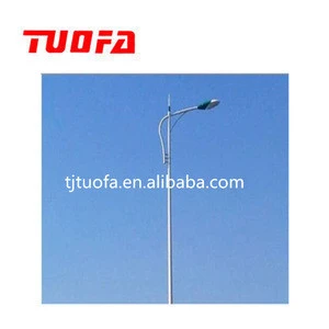 Forged Steel Galvanized Street Lamp Post Street Lamp Pole For Electric Power Line Hardware