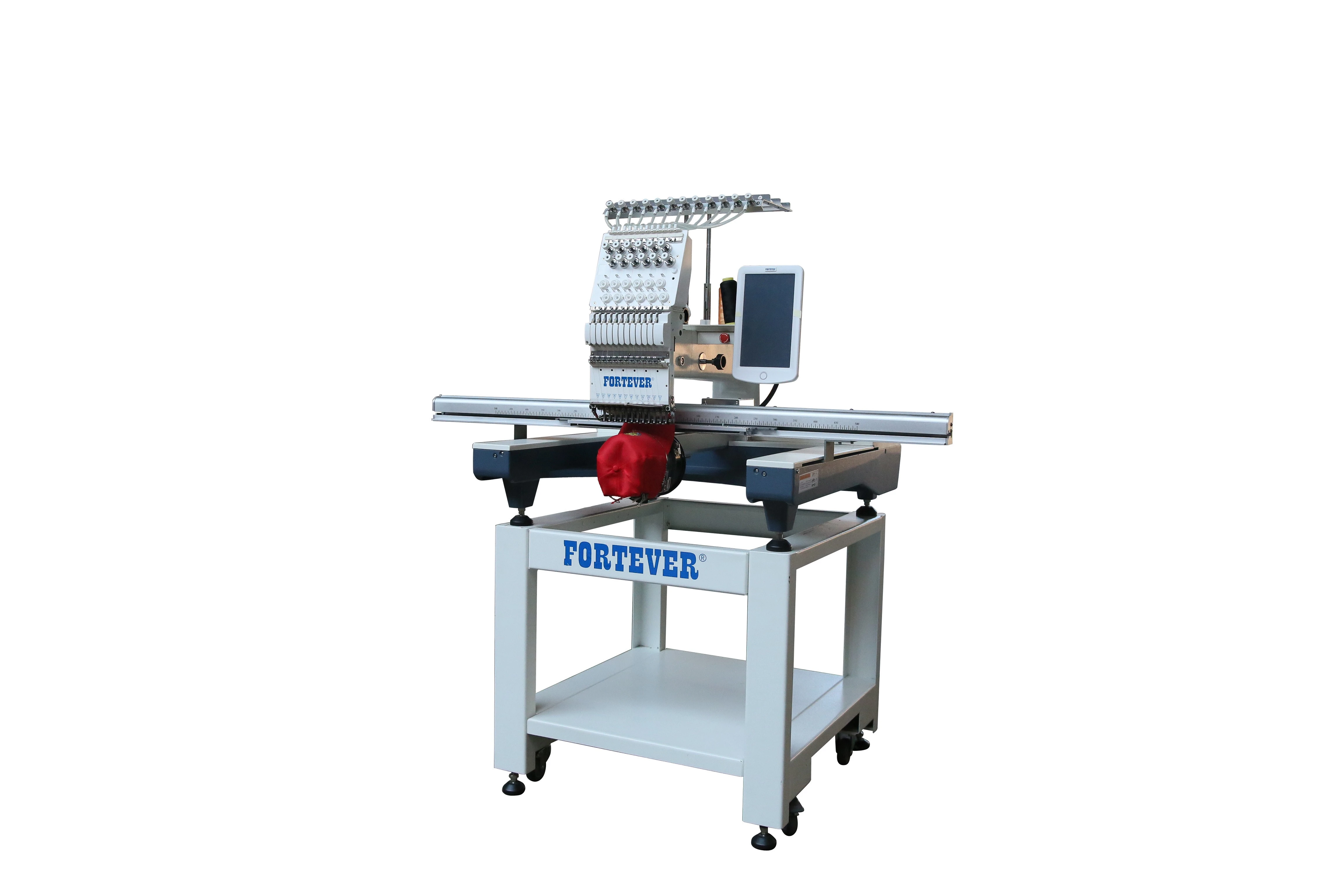 FORTEVER  automatic  computerized Embroidery machine single 1head flat/cap/t-shirt garments/cording/sequin/beads/laser cutting