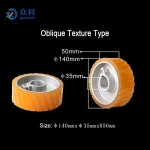 Four Side Planer Rubber Wheel Wood Planer Press Wheel Woodworking Spare Part Tools