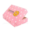 Free Design Custom Logo Food Grade Mochi Donut Box Packaging Pink Doughnut Takeaway Packaging Boxes