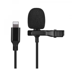 Free Sample Factory OEM 3.5mm Smart phone Mic Phones Sound Style mini lavalier microphone for professional lapel mic Live video