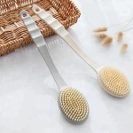 Free sample professional made body care tool eco-friendly two sides nylon hair bath brush set