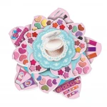 Frozen Kids Makeup Toys Birthday Gift Flower Shape Water Soluble Pretend Play Princess Girls Cosmetics Toys