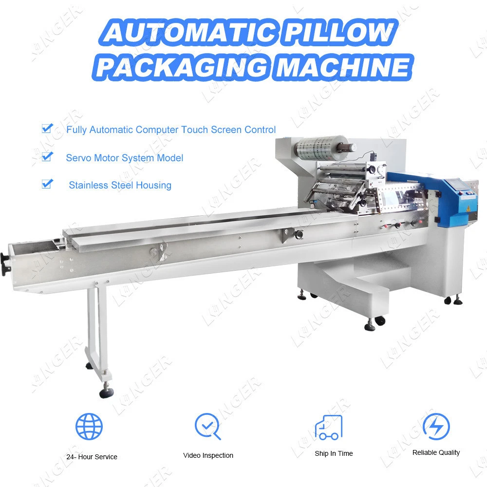 Full Automatic Chapati Sandwich Packing Cookie Wafer Biscuit Packaging Machine
