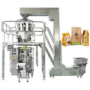Full automatic Quad Seal Bag Nut Dry Fruit Preserved Fruits Potato Chips Packing machinery
