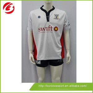 Full sublimated rugby training t shirts professional sports wear rugby uniforms grade original thai quality football wear rugby
