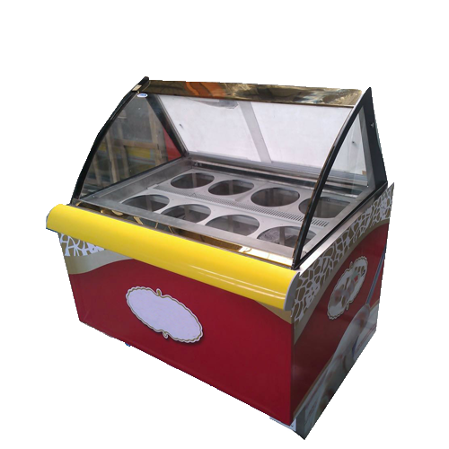 Fully automatic gelato ice cream display freezers cabinet