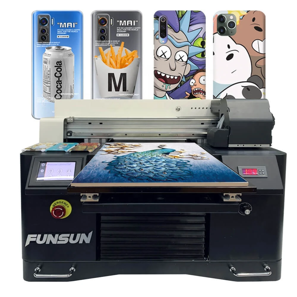 Funsun Inkjet 3D Pen Phone Case Impresora UV A3 Printing Shop Machine For Cylindrical Materials