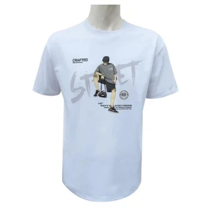 G-SDQL Street Style Printing Graphic T-shirts for Men Hiphop Clothes Black White High Quality Solona Cotton T shirt