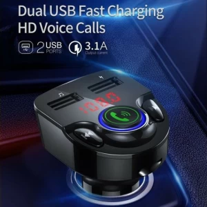 G32 MP3 Player BT V5.0 3.1A Dual USB Car Charger FM Transmitter