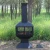 Import Garden supplier KINGJOY steel fire pit with chimney from China