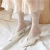 Import Gentle And Beautiful Rose Jacquard Women Knee High Transparent Breathable Silk Stocking Socks from China